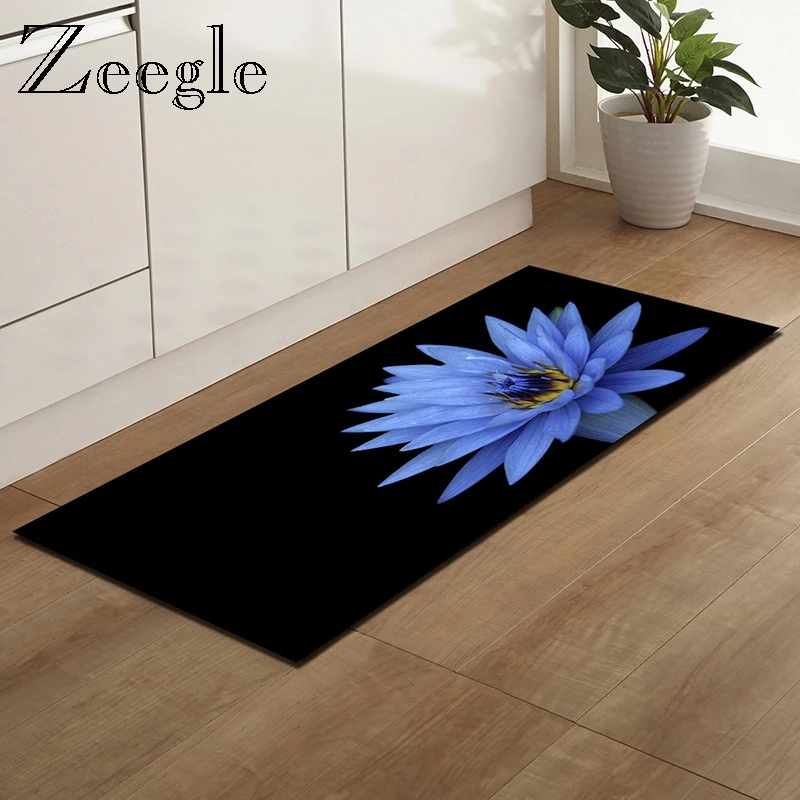 Домашний коврик с цветочным рисунком кухонные коврики для спальни прикроватные