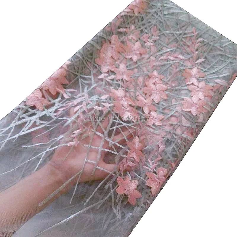 Последние африканские Кружево 2017 простой Дизайн французского фатина с красный