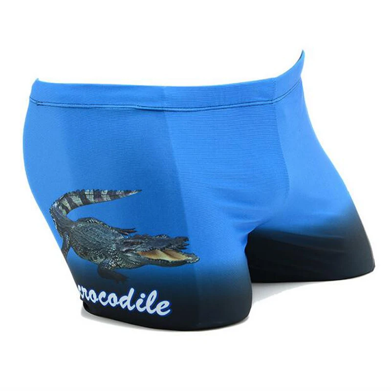 2016 синий прохладный крокодил взрослых Для мужчин мужской Плавание ming костюм пляж