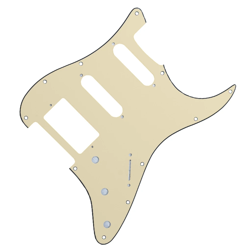 FLEOR набор SSH Pickguard Задняя панель для гитары Tremolo крышка крема и винты