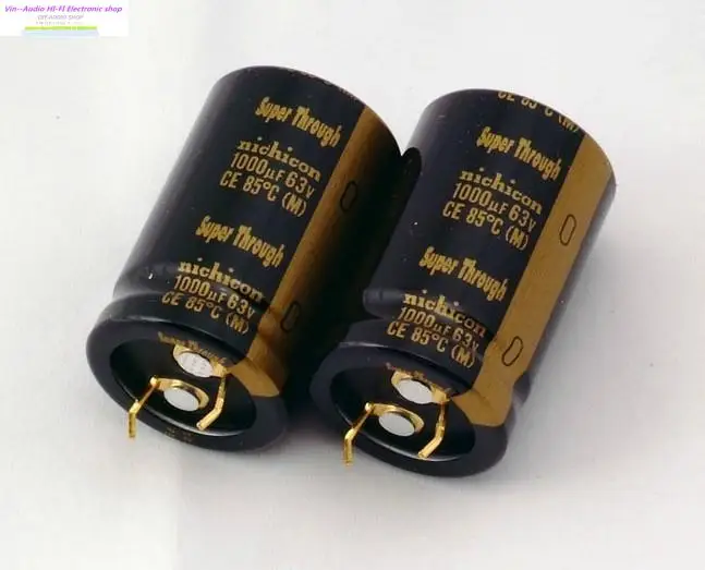 Bolsa 2pcs Nichicon For Audio Electrolytic Capacitors Kg Super Through 1000uf/63v 22*35mm Capacitor Penetration Free Shipping