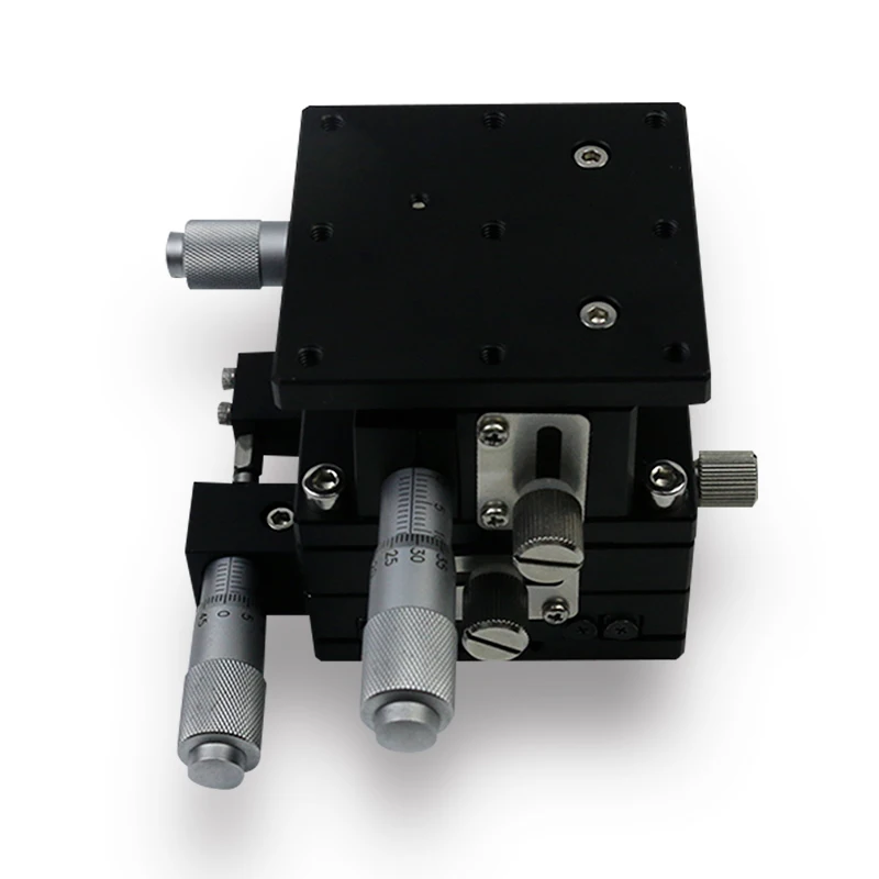 XYZ60-L precision fine adjustment platform XYZ three-axis 60*60mm displacement table linear guide slide load: 29.4N 3kg | Инструменты