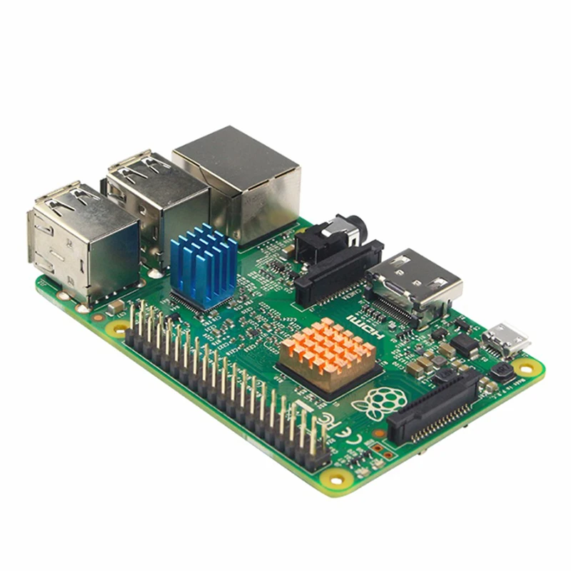 Для Raspberry Pi 3 12 шт./лот радиатор медный алюминиевый радиатор кулер комплект для Raspberry Pi 3B+ Plus/2