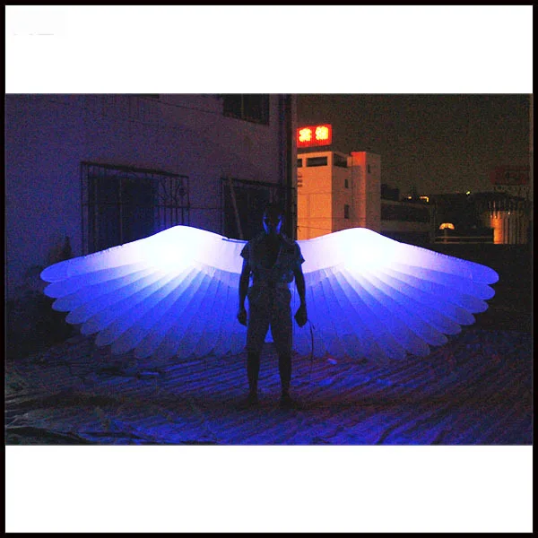 Бесплатная доставка длина 4 м белый цвет надувные крылья ангела|wing wing|wings angelwing