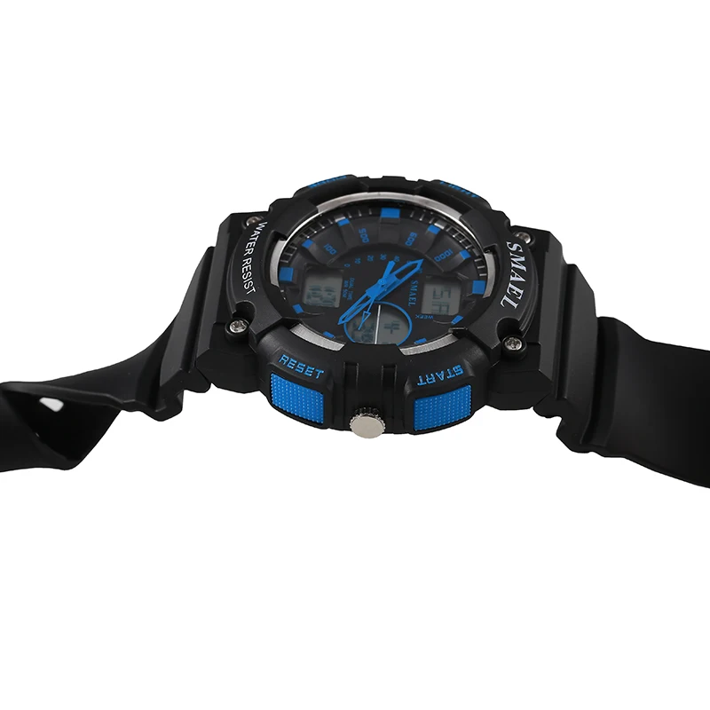 Новых Людей Прибытия Спортивные Часы SMAEL Марка Dual Time Display Ударопрочный Наручные 50