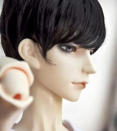 Новый Ультра короткий парик из черных волос 21 5 23 см для куклы 1/3 DOT PULLIP BJD SD|doll