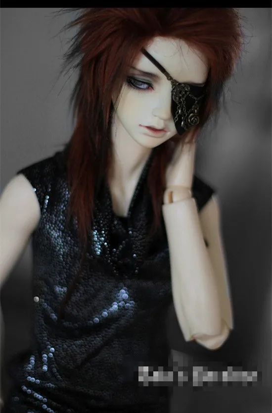 Крутая блестящая черная футболка без рукавов с драпировкой для BJD 1/6 YOSD 1/4 MSD 1/3 SD SD17