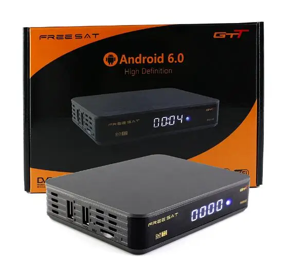 Приставка Смарт ТВ Amlogic S905 android GTT встроенный Wi Fi и поддержка DVB T2/C|cable tv box|starhub cable