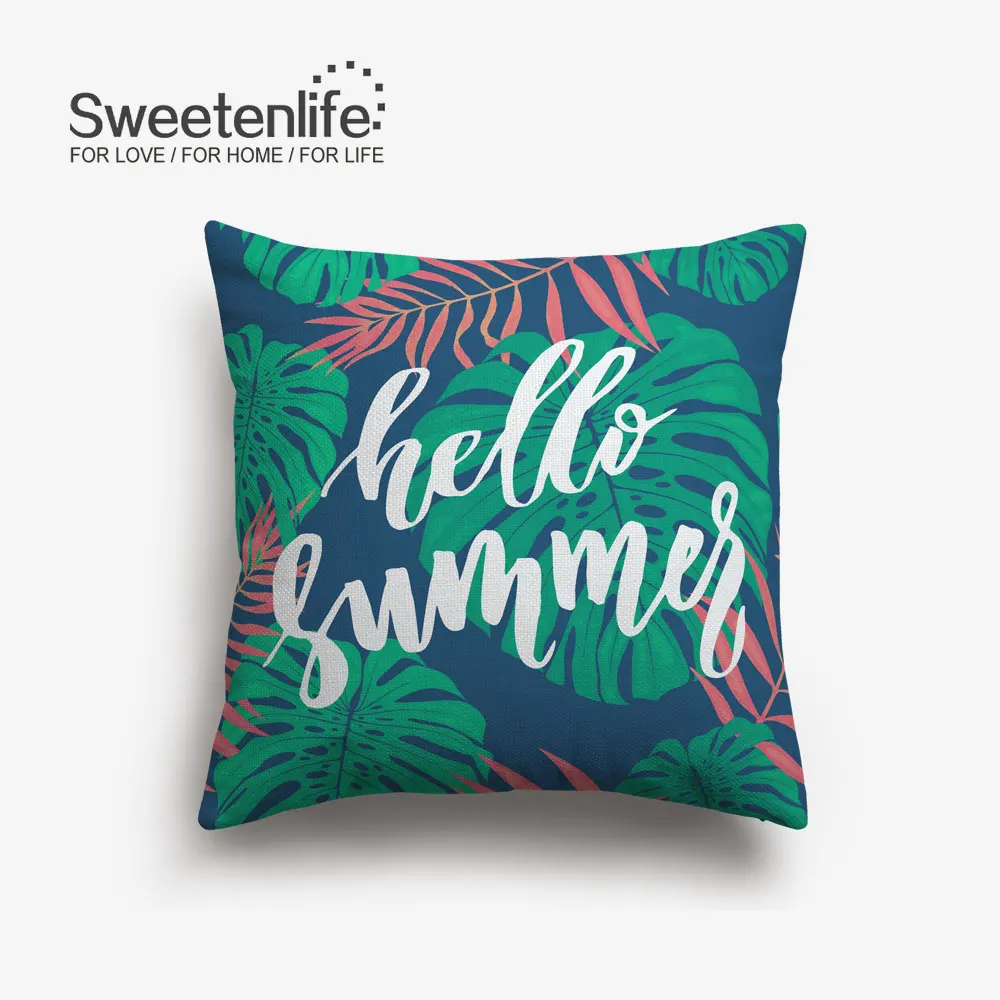 Sweetenlife, 60x60 см, цветочный рисунок, наволочка для подушки, пасторальный стиль, наволочки для подушки, домашний декор, высокое качество, белая льняная декоративная подушка