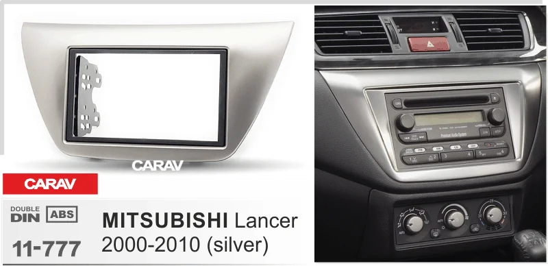 CARAV 11-777 Высокое качество радио фасции для MITSUBISHI Lancer IX 2000-2010 стерео фасции Dash CD отделка установочный комплект