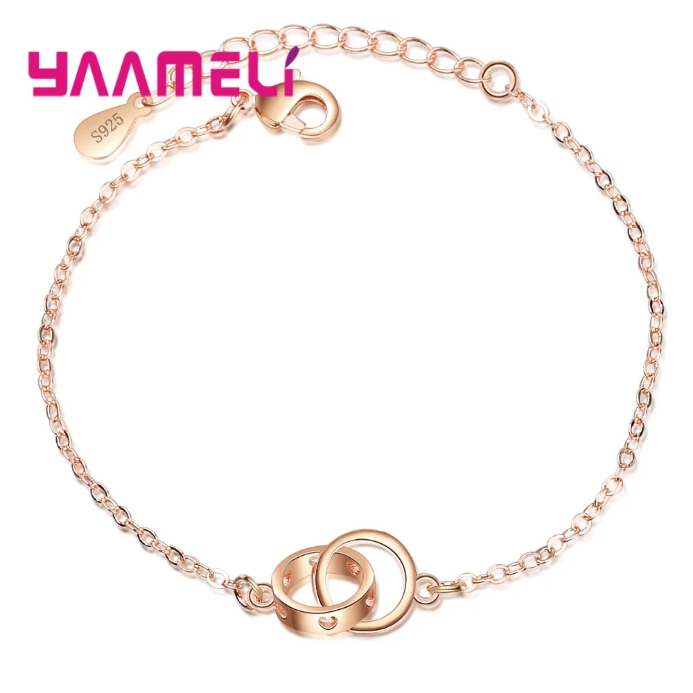 

Новый простой дизайн, классические цвета розового золота женские браслеты/леди/девушки летние праздничные украшения аксессуары