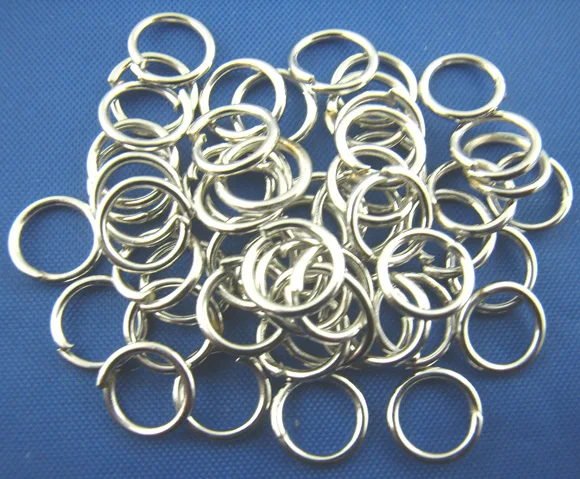 

DoreenBeads 500PCs Silver Color Open Jump Rings 7mm Dia. (B00313), yiwu