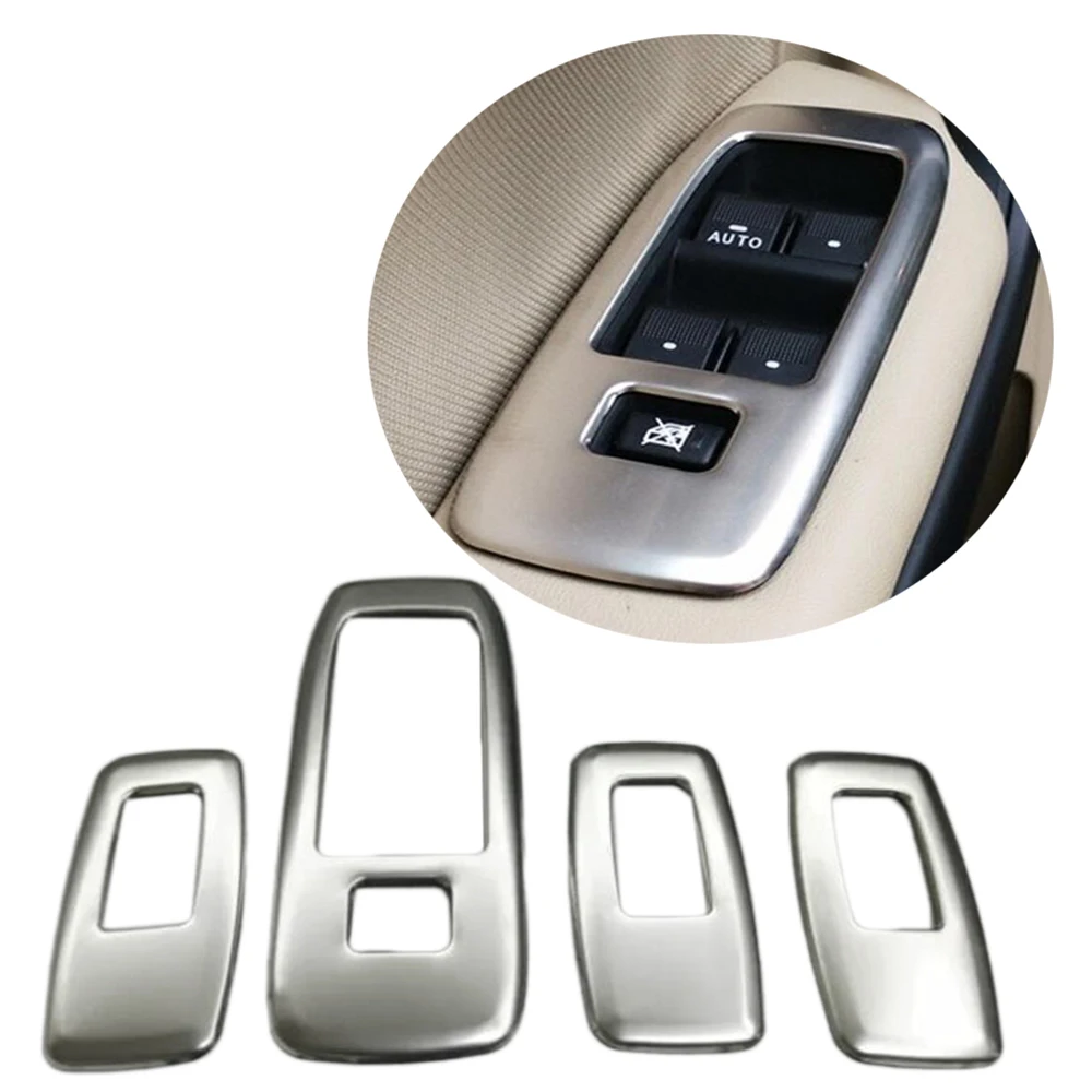 

Car styling Steel Interior door cover armrest trim 4pcs for Ford Everest Endeavour 4Dr SUV 2015 2016 2017