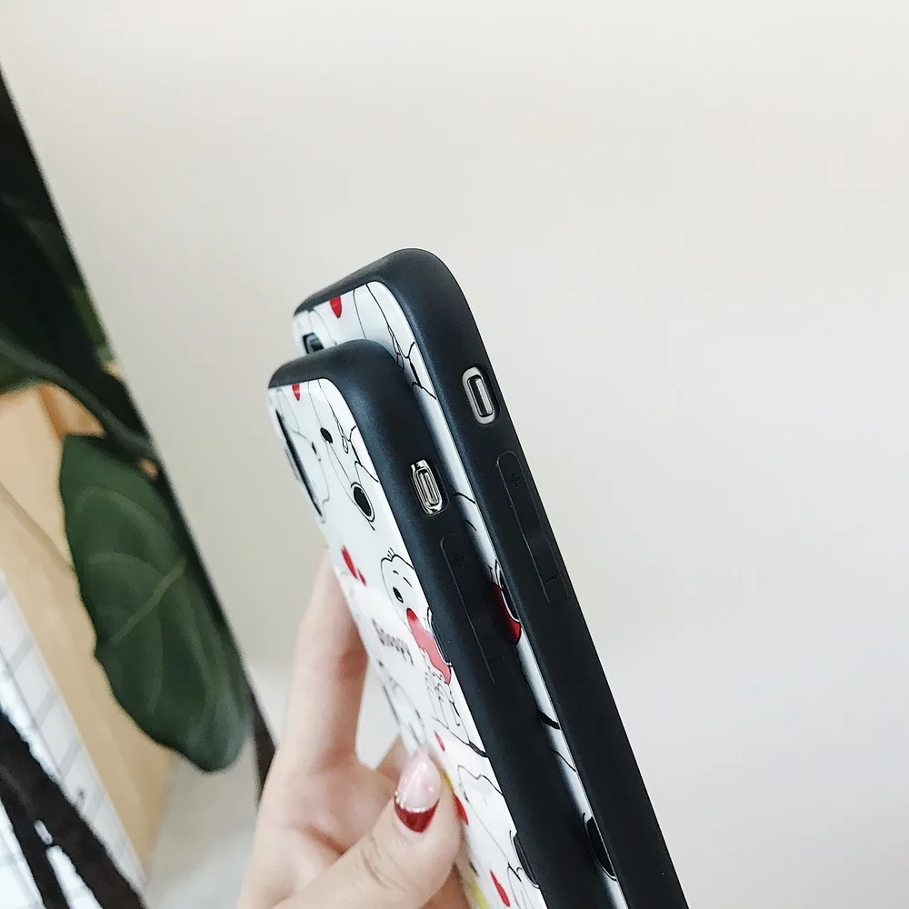 Мода мультфильм собака Жесткий Чехол для iPhone 6 6S Plus 7 8 iphone х задней обложки телефон
