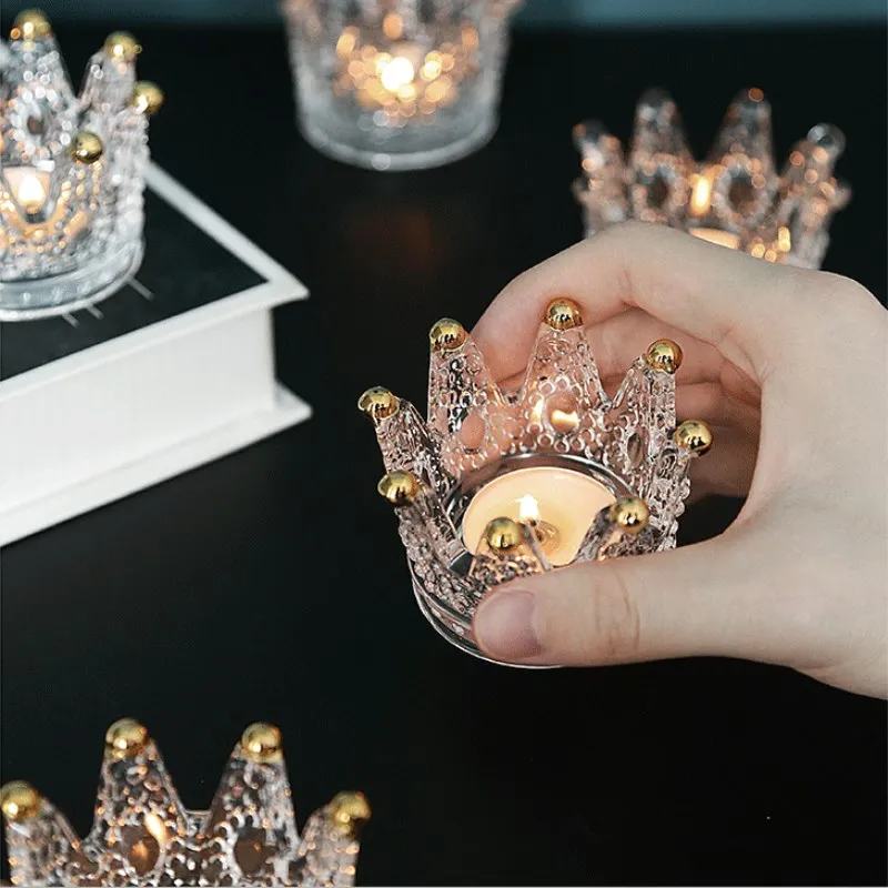 Подсвечник Crown Хрустальная пепельница высокое боросиликатное стекло практичная