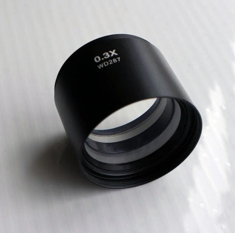 Объектив ESHINEY 0.3X для стерео микроскопа с 1 7/8 &quotWD 287 мм|objective lens|lens for microscopemicroscope barlow