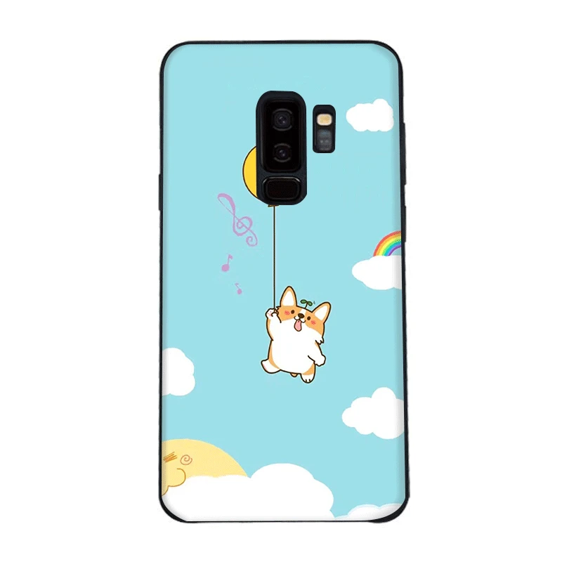Чехол для телефона черный мягкий TPU милый чехол Samsung Galaxy S10 S10E M10 M20 M30 M40 S6 S7 Edge S8 S9 Plus