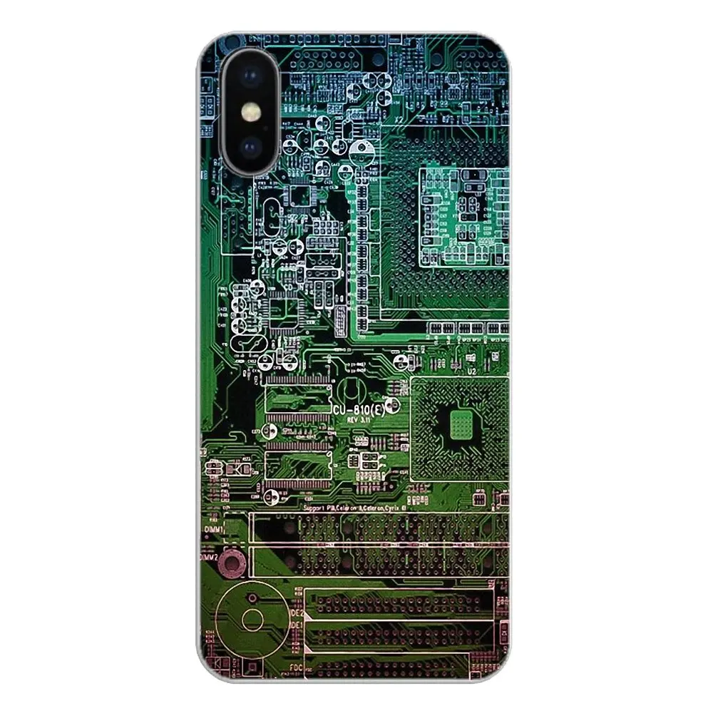 For Samsung Galaxy S2 S3 S4 S5 MINI S6 S7 edge S8 S9 Plus Note 2 3 4 5 8 Coque Fundas Soft Case Covers A6 A7 Chip Internal Board |