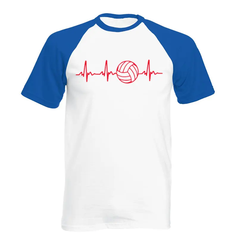 Summer New Funny Men Love Volleyballer T Shirt Short Sleeve O-Neck Cotton T-shirt Men's Clothing Tops Loose Size - Цвет: 8