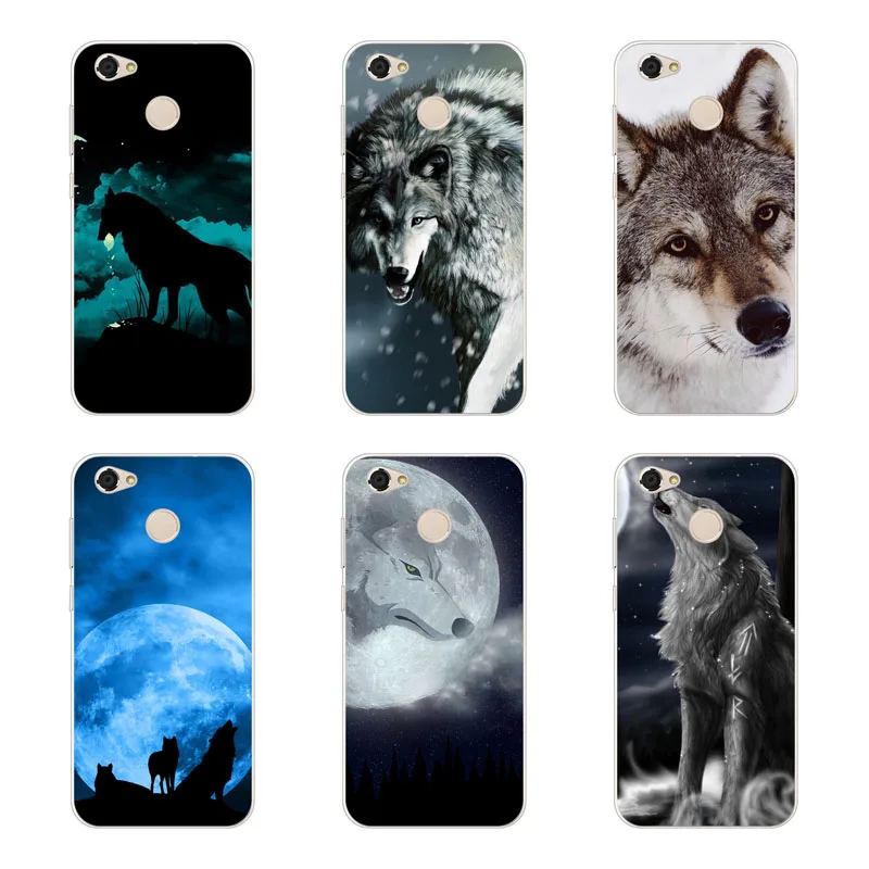 For zte blade a6 Case Silicon Wolf beast Painting Soft TPU Back Cover for A6 Protect Phone cases shell |
