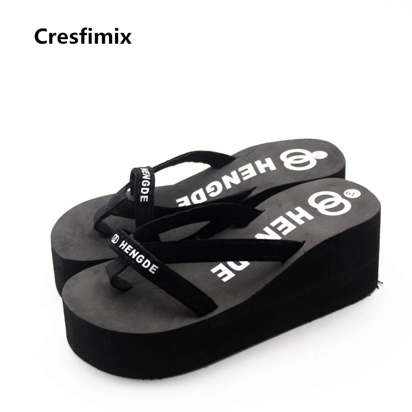 Хохлатки Cresfimix для женщин модные женские шлепанцы 7 см Женские Симпатичные мягкие