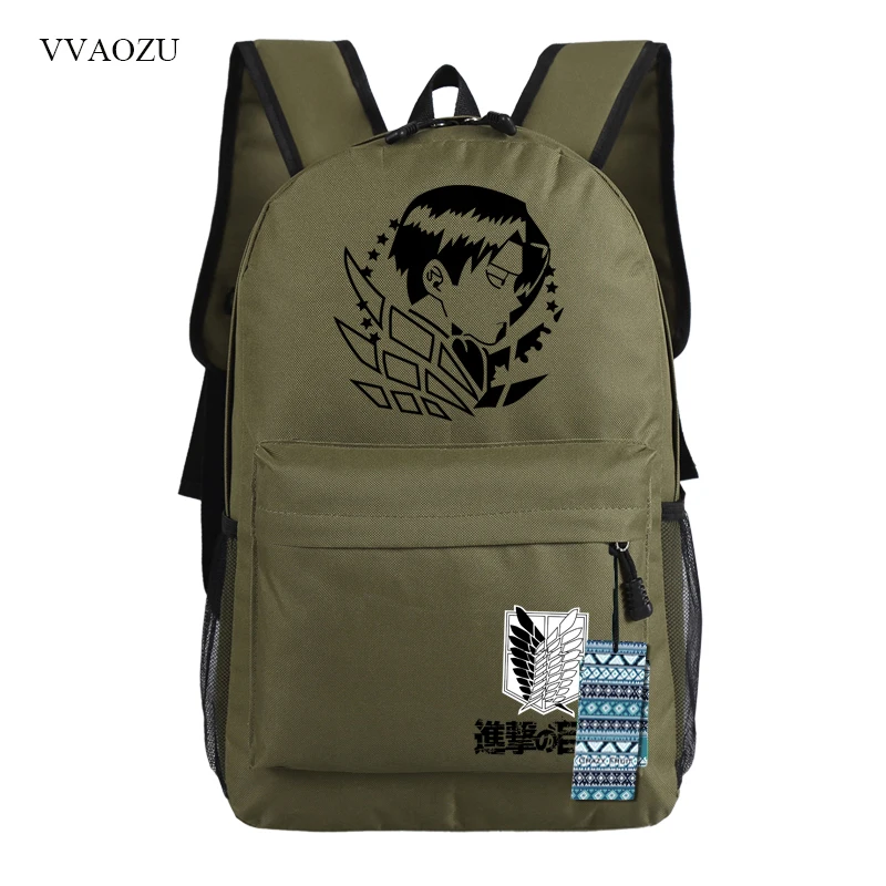 

Attack on Titan Laptop Backpack Women Men Cartoon Travel Shoulder Bags Rucksack Canvas School Backpacks For Teenagers