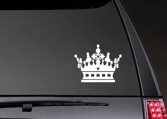 

Snowflake Crown Car Window Car Stickers Rear windshield Art Decor Waterproof Decals Art ZP0369
