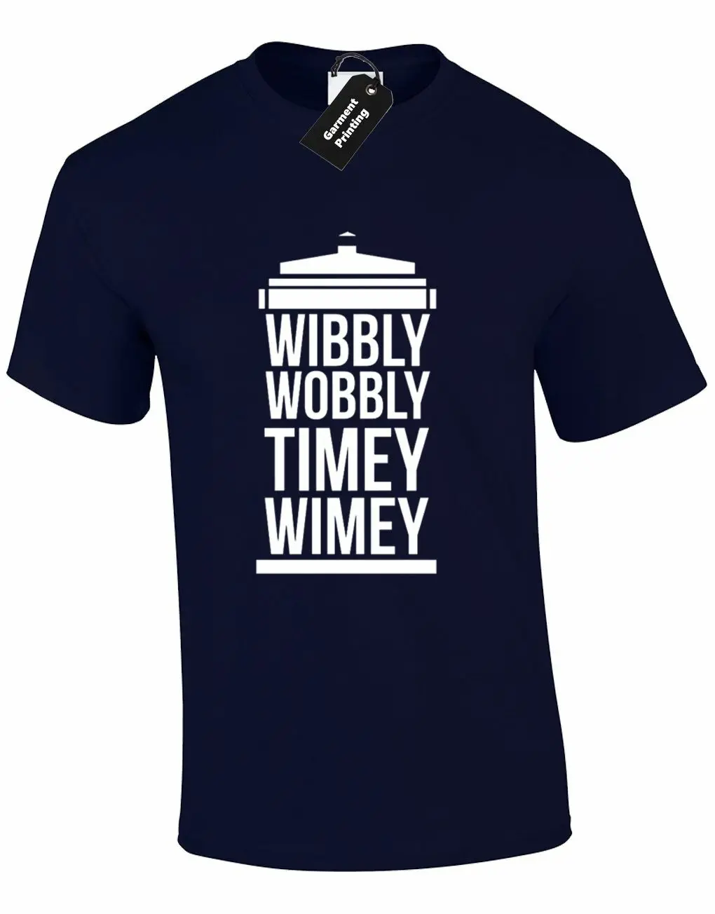 WIBBLY WOBBLY TIMEY WIMEY Мужская футболка Забавный доктор дизайн DR Ретро SCI FI Удобная