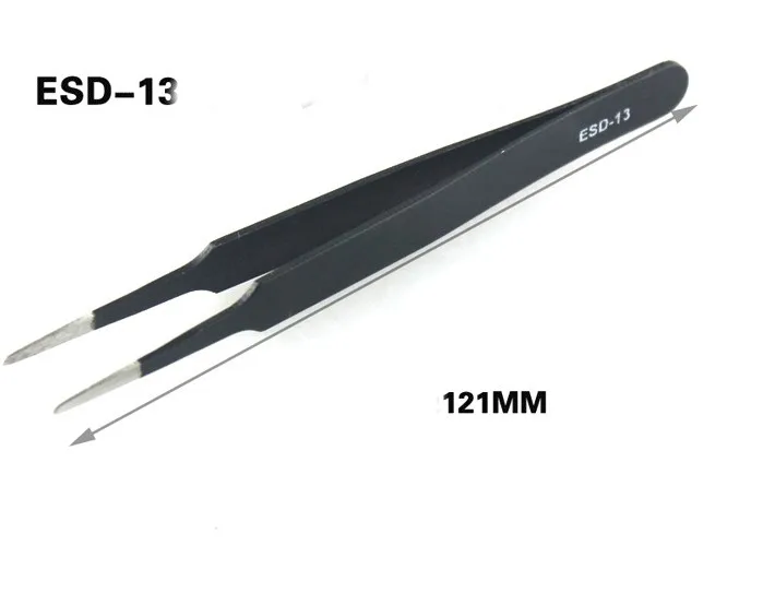 

ESD-13 121mm Anti-Static ESD Tweezers BGA Tweezers Antistatic Tweezers