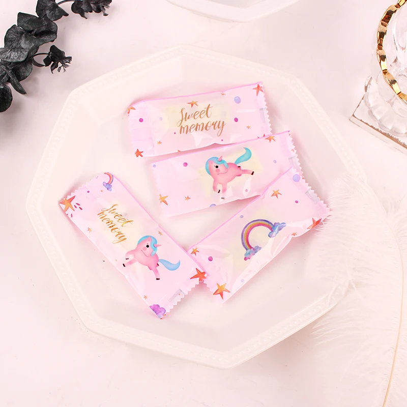 25 шт Kawaii ЕДИНОРОГ розовый сахар мешок Nougat машина упаковка конфеты закуски
