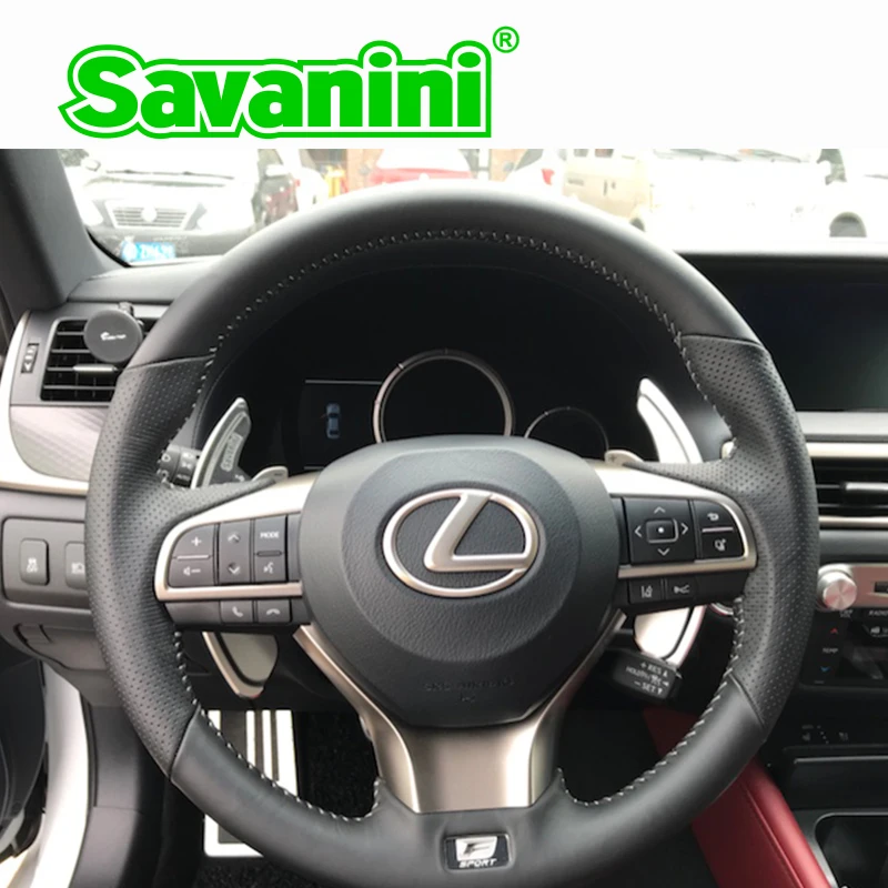 Savanini 2 шт. алюминиевый руль DSG Shift Paddle Shifter расширение для Lexus GS250 GS350 Авто Стайлинг стикер бесплатно