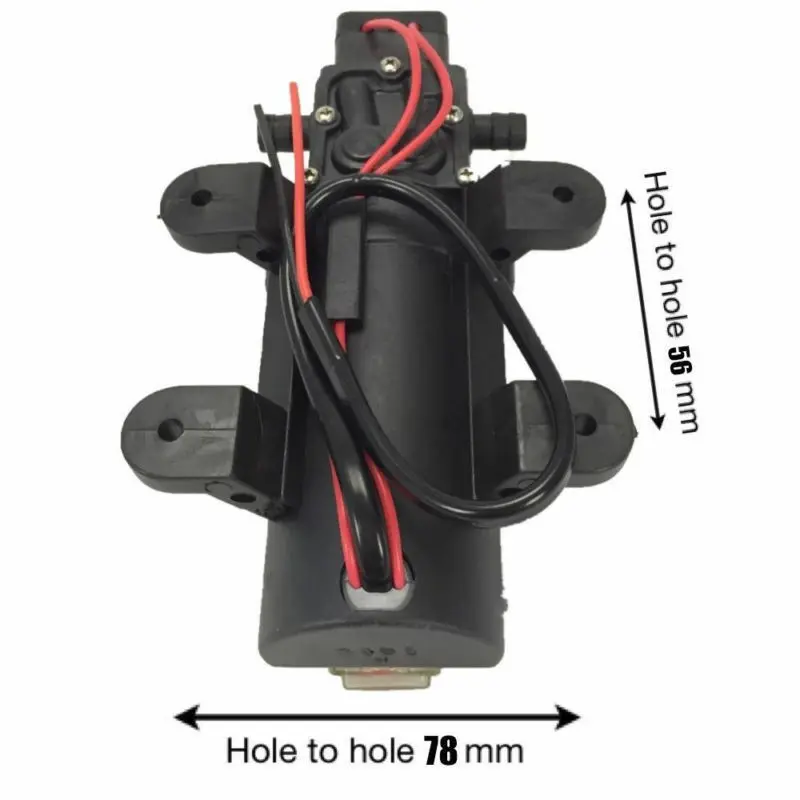 Миниатюрный мембранный насос высокого давления 80PSI 12V DC 4L/Min мембранный морской водяной насос лодка автомобиль-трейлер