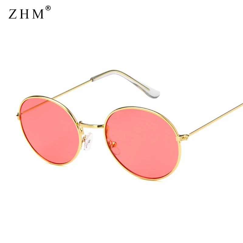 Очки солнцезащитные женские круглые в стиле ретро роскошные маленькие брендовые