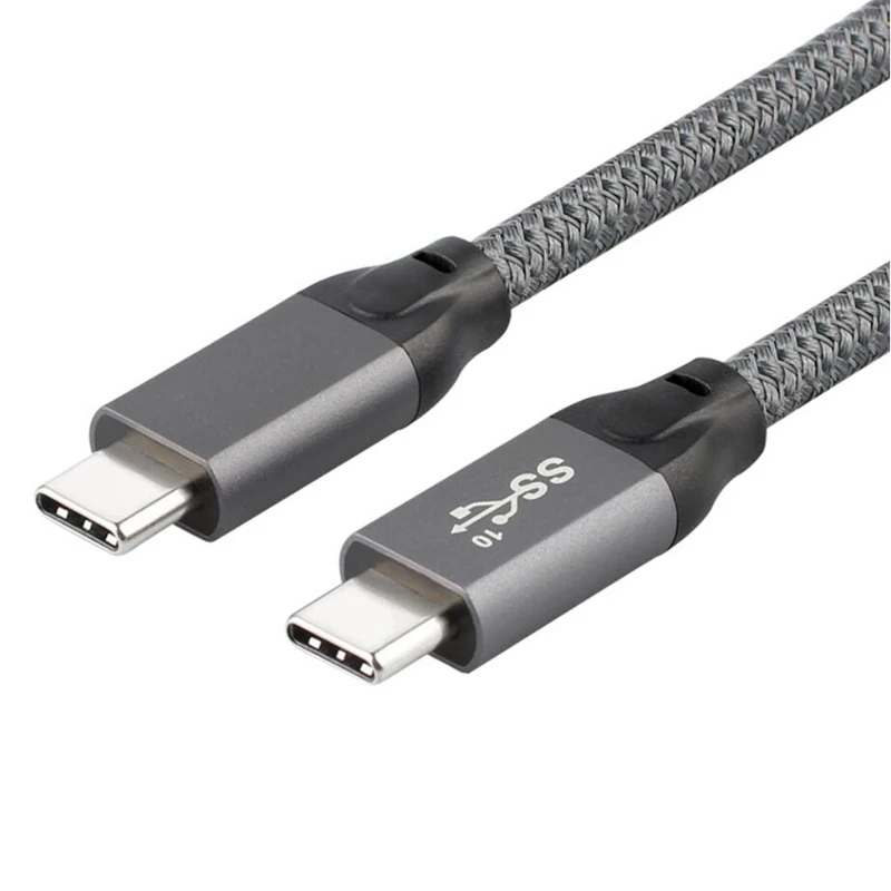

2019NEW 100W Dual USB type-C USB3.1 Gen2 data PD fast charge cable with E-marker 10Gbps 20V/5A USB-C to USB-C Cable 50CM 1M 1.5M