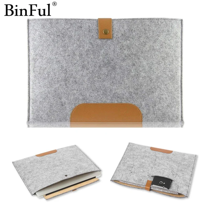 Binful мягкий чехол сумка для Apple Macbook Air Pro Retina 11 12 13 15 ноутбука с защитой от царапин 3 4