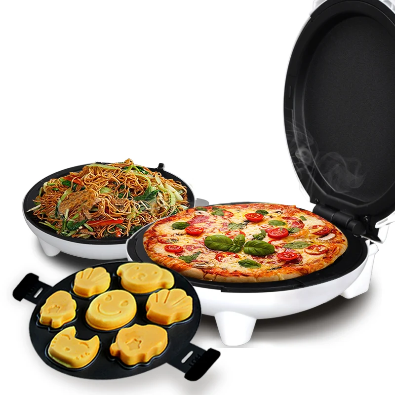 Economici Per Uso Domestico Multi-Cake Maker Macchina Mini Macchina Di Cottura Elettrica Pan Flapjack Riscaldamento A Doppia Faccia Macchina Pizza Waffle Pancake Macchina
