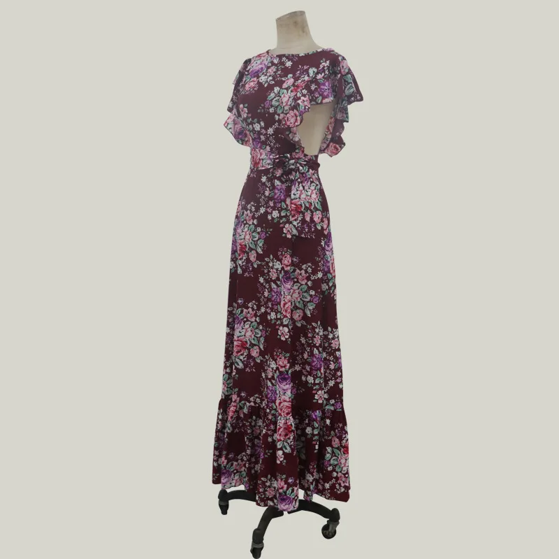 Floarl Printed Dresses Summer dress women Blockbuster Women's Fashionable Sleeveless and Long Skirts party dresses | Женская одежда