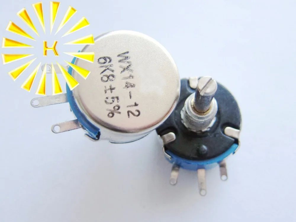 WX14-12 100R 220R 330R 470R 1K 1.5K 2.2K 3.3K 4.7K 5.1K 5.6K 6.8K 10K 15K 20K 3W однопроводной потенциометр x 50 шт. (art.: 3920cbcedf9cf) - 3920cbcedf9cf