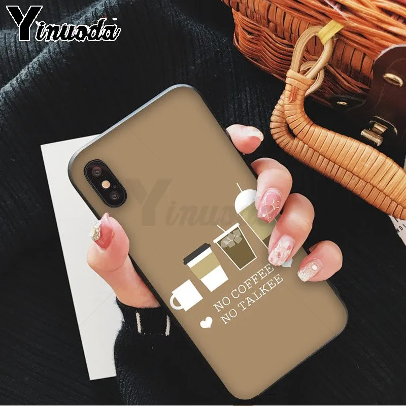 Yinuoda ОК но сначала кофе Книга Мягкий Силиконовый ТПУ чехол для телефона iPhone 8 7 6 6S
