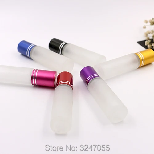 8ML 40pcs/lot Frosted Empty Glass Roll on Perfume Bottle DIy Portable Cosmetic Essential Oil Container Liquid Storage | Красота и