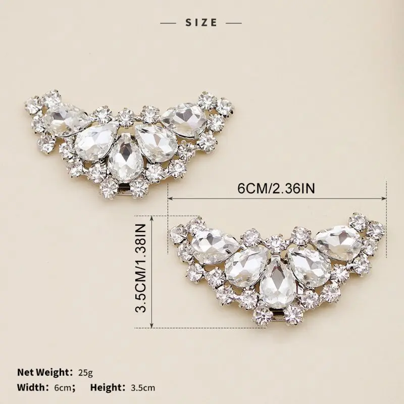 

DIY High Heel Shoe Clip Women Lady Elegant Charms Removable Buckle Fashion Clips Rhinestone Sandals Decoration Shoes Buckle Clip