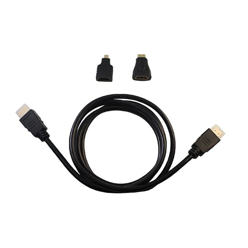 Full HD 1080P HDTV 3 в 1 HDMI адаптер для ПК ноутбука планшета к VGA конвертер микро кабель