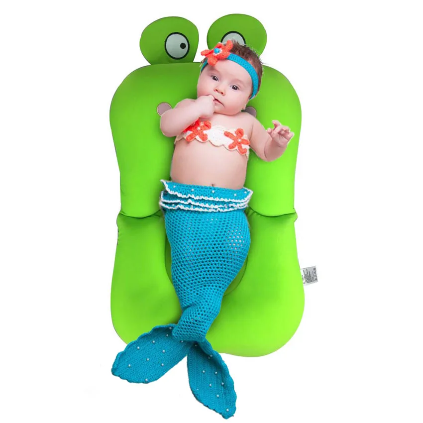 Мультяшный Коврик для ванны с лягушкой мягкая Нескользящая подушка душевая