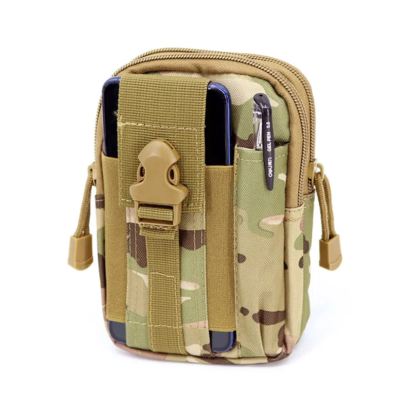 Three sand camo Спортивные карманные мужские тактические поясные сумки, военная поясная сумка для бега, кошелек для отдыха, уличная камуфляжная сумка для альпинизма - Цвет: Three sand camo