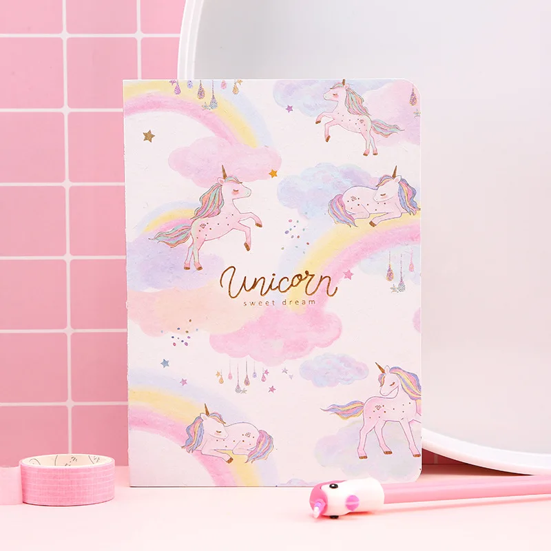 Kawaii dream Unicorn notebook 36K Пустой альбом для рисования дневник Рисование Живопись 80