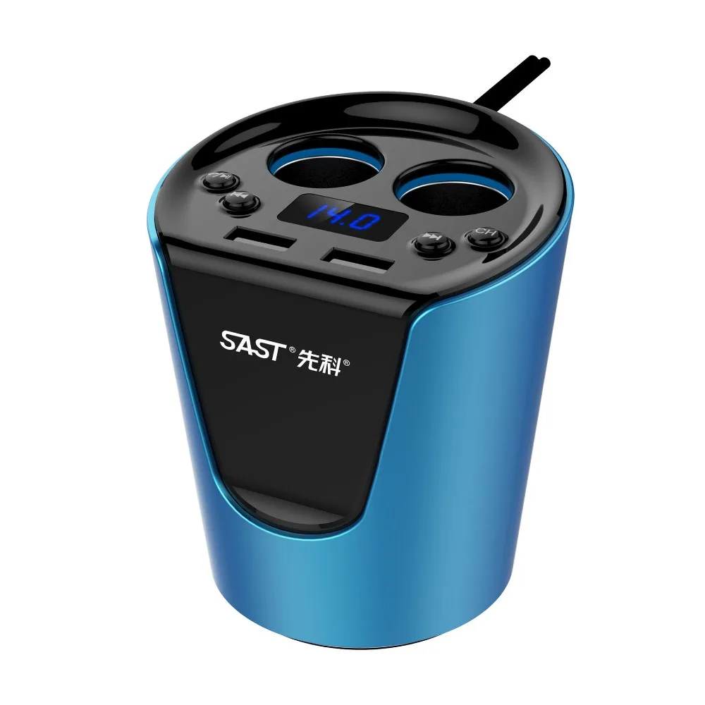 Ihens5 Автомобильный Bluetooth AUX fm-передатчик автомобильный комплект свободные руки музыкальный mp3-плеер подстаканник прикуриватель с USB Автомобильное зарядное устройство