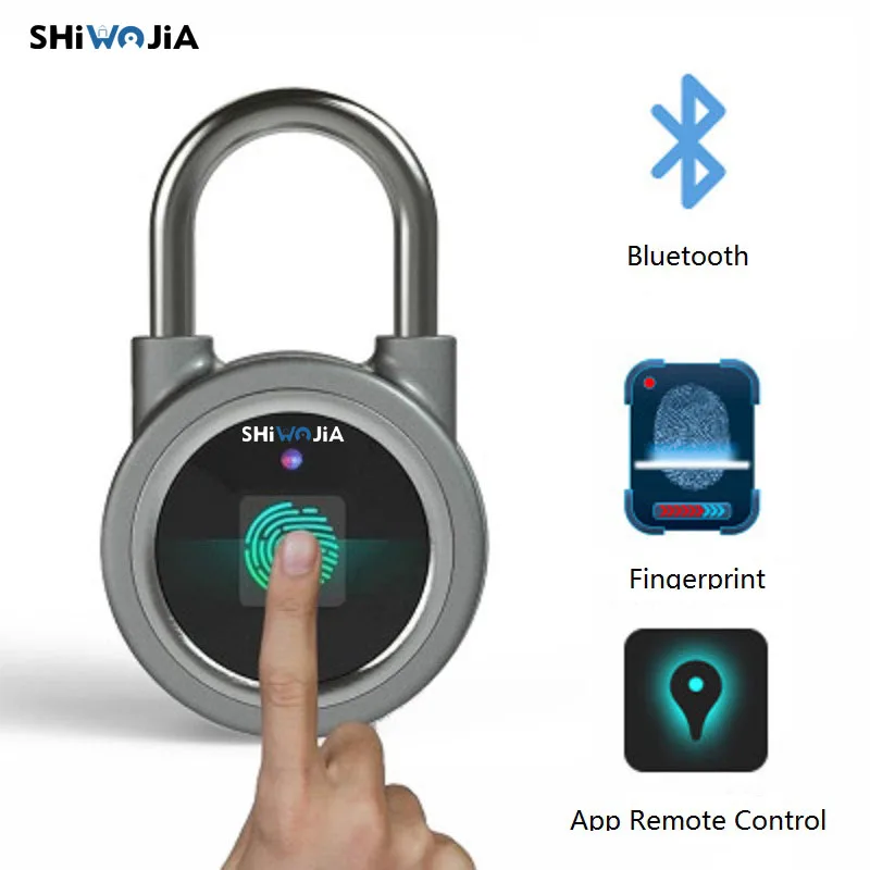 Водостойкий Keyless Fingerprint Smart lock APP/Fingerprint Unlock Anti-Theft для дверного навесного замка