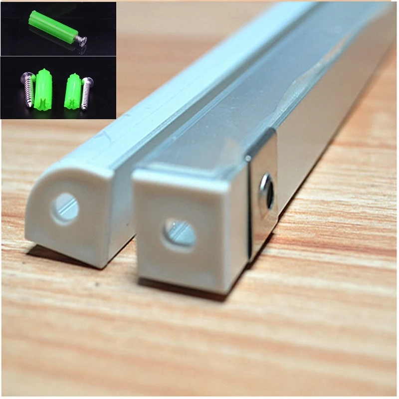 2-30Pcs/Lot 20Inch 50cm Led Aluminium Profile For 3528/5050/2835/5630 Strip 45degree Corner Channel With Cover Bar Light | Освещение