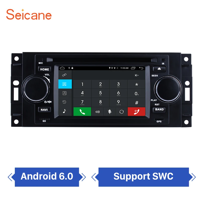 Seicane Android 6 0 dvd плеер стерео с навигационной системой для 2002 2007 CHRYSLER 300C Bluetooth wifi