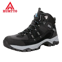 humtto brand outdoor hiking shoes professional genuine leather trekking mountain sneakers man waterproof boots camping men shoes
